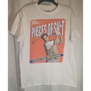 American Classics White "Shooter McGavin" Graphic Print T-Shirt Mens Size Medium